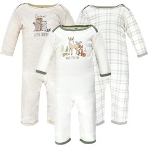 imageHudson Baby Girls Unisex Cotton Coveralls Forest Deer 03 Months Forest Deer 03 Months US