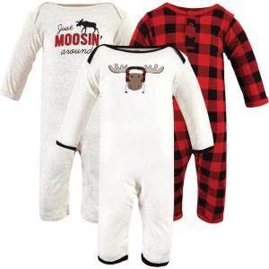 imageHudson Baby Girls Unisex Cotton Coveralls Winter Moose 912 Months Winter Moose 912 Months US