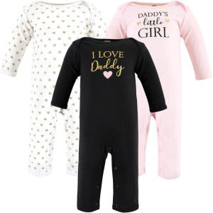 imageHudson Baby Unisex Baby Cotton Coveralls GirlDaddy 69 Months