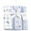 imageHudson Baby Unisex Baby Cotton Flannel Burp Cloths 12Pack Bundle Multi Color Boy Elephant One SizeMulti Color Boy Elephant