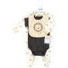 imageHudson Baby Unisex Cotton Sleep and Play Bodysuit and Bandana Bib SetBrave Lion