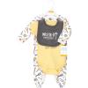 imageHudson Baby Unisex Cotton Sleep and Play Bodysuit and Bandana Bib SetConstruction Work