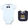 imageHudson Baby Unisex Cotton Sleep and Play Bodysuit and Bandana Bib SetHola Ladies