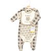 imageHudson Baby Unisex Cotton Sleep and Play Bodysuit and Bandana Bib SetSnuggle Bear