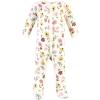 imageHudson Baby Unisex Cotton Sleep and Play Bodysuit and Bandana Bib SetSoft Painted Floral
