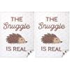imageHudson Baby Unisex Baby Plush Mink Blanket Hedgehog One Size Pack of 2