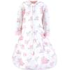 imageHudson Baby unisexbaby Longsleeve Fleece Sleeping BagBasic Pink Floral