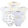 imageHudson Baby Cotton Bodysuits Neutral Safari World Preemie