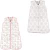 imageHudson Baby Safe Sleep Wearable Sleeping Bag Muslin ampamp Jersey Cotton 2 Pack Dream CatcherModern Floral 612 Months