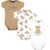 imageHudson Baby Unisex Baby Cotton Bodysuits Teddy Bears 3Pack Preemie