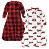 imageHudson Baby Unisex Baby Plush LongSleeve Sleeping Bag Sack Wearable Blanket Holly 09 MonthsChristmas Tree Truck