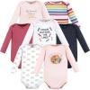 imageHudson Baby babyboys Cotton Longsleeve Bodysuits 7packCreativity