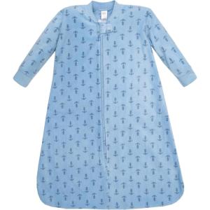 imageHudson Baby Unisex Baby LongSleeve Fleece Sleeping BagBlue Anchor
