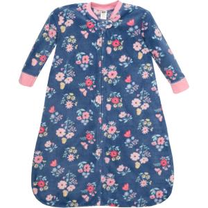 imageHudson Baby Unisex Baby LongSleeve Fleece Sleeping BagBlue Butterfly Floral