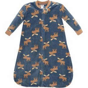 imageHudson Baby Unisex Baby LongSleeve Fleece Sleeping BagBlue Moose