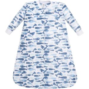 imageHudson Baby Unisex Baby LongSleeve Fleece Sleeping BagCute Whales