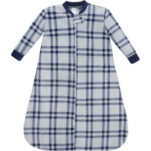 imageHudson Baby Unisex Baby LongSleeve Fleece Sleeping BagGray Navy Plaid