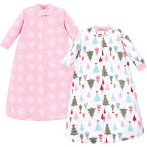 imageHudson Baby unisexbaby Longsleeve Fleece Sleeping BagSparkle Trees
