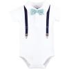 imageHudson Baby Infant Boy Cotton Bodysuits Mint Navy Cuter Version 03 Months