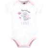 imageHudson Baby Infant Girl Cotton Bodysuits Elephant Butterfly 1218 Months