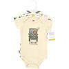 imageHudson Baby Unisex Baby Cotton Bodysuits Going On Safari 3Pack 69 Months