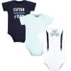 imageHudson Baby Infant Boy Cotton Bodysuits Mint Navy Cuter Version 03 Months