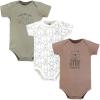 imageHudson Baby Infant Boys Cotton Bodysuits 3Pack Mommys Baby Bear Newborn