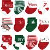 imageHudson Baby Unisex Baby Cotton Rich Baby Terry Socks 24Pack12 Days of Christmas Falala