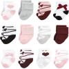 imageHudson Baby Unisex Baby Cotton Rich Baby Terry Socks 24PackBallet