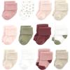 imageHudson Baby Unisex Baby Cotton Rich Baby Terry Socks 24PackMauve Sage Dot