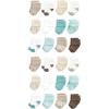 imageHudson Baby Unisex Baby Cotton Rich Baby Terry Socks 24PackTeal Brown Stripe