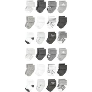 imageHudson Baby Unisex Baby Cotton Rich Baby Terry Socks 24PackModern Elephant