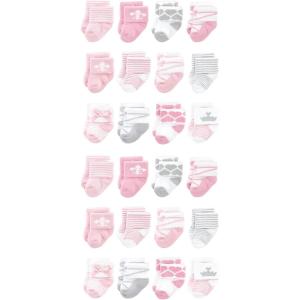 imageHudson Baby Unisex Baby Cotton Rich Baby Terry Socks 24PackRoyal