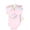 imageHudson Baby Infant Girl Cotton Bodysuits Unicorn Dream World Preemie