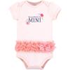 imageHudson Baby Infant Girls Cotton Bodysuits 3Pack Butterfly Floral Tutu Preemie
