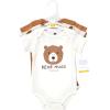 imageHudson Baby Unisex Baby Cotton Bodysuits Bear Hugs 03 Months