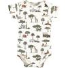 imageHudson Baby Unisex Baby Cotton Bodysuits Going On Safari 3Pack Newborn