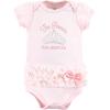 imageHudson Baby Unisex Baby Cotton Bodysuits Princess Arrived Tutu 03 Months