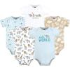 imageHudson Baby Cotton Bodysuits Hello World Safari 03 Months