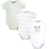 imageHudson Baby Unisex Baby Cotton Bodysuits Hello World Elephant 03 Months