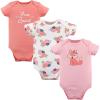 imageHudson Baby Unisex Baby Cotton Bodysuits infant and toddler bodysuits Free Spirit 3 Pack 03 Months US