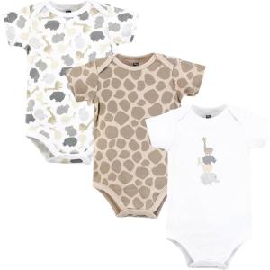 imageHudson Baby Infant Boy Cotton Bodysuits Safari Friends Preemie