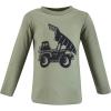 imageHudson Baby Unisex Baby Long Sleeve TShirtsConstruction Dino