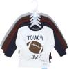 imageHudson Baby Unisex Baby Long Sleeve TShirtsFootball