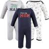 imageHudson Baby Girls Unisex Cotton Coveralls Love Mom 69 Months Love Mom 69 Months US