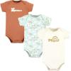imageHudson Baby Unisex Baby Cotton Bodysuits Magical Rainbow 3Pack 69 Months
