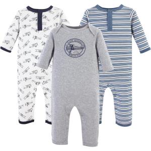 imageHudson Baby Cotton Union Suit 2 Pack PantsAviation