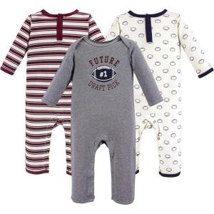 imageHudson Baby Cotton Union Suit 2 Pack PantsFootball