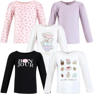 imageHudson Baby Unisex Baby Long Sleeve TShirtsBakery Tea Party
