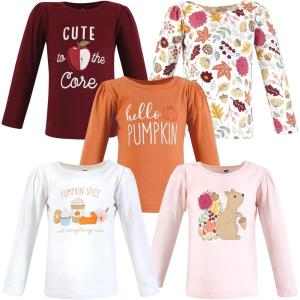imageHudson Baby Unisex Baby Long Sleeve TShirtsFall Pumpkin Spice